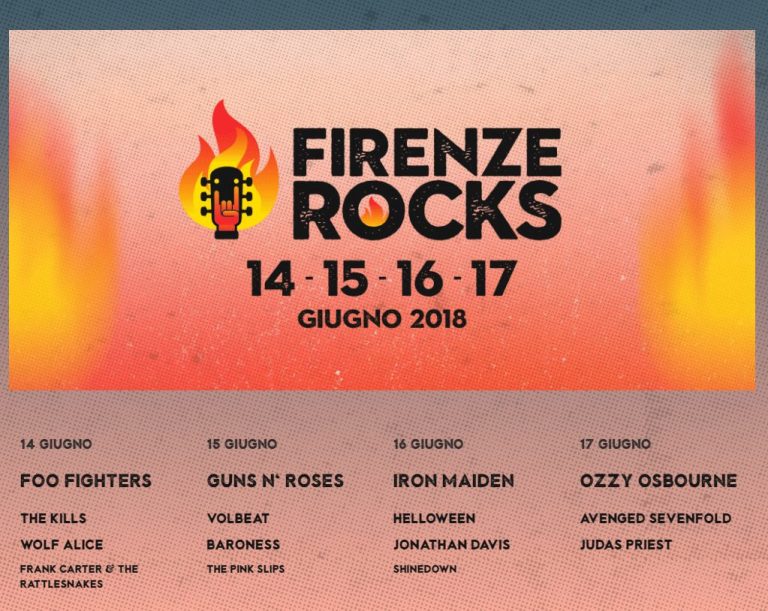 Firenze_Rocks_2018_Lineup_Poster New Faces & Stars, Agenzia di moda e